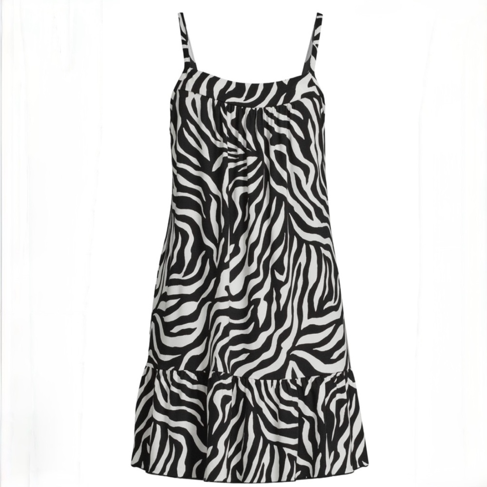Girls Zebra Print Sun Dress